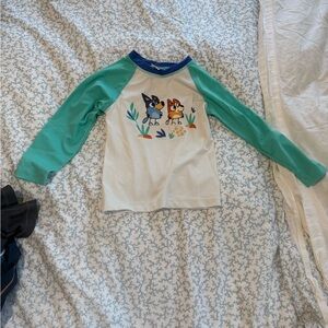 Hanna Andersson Blue and White Kids' Shirt